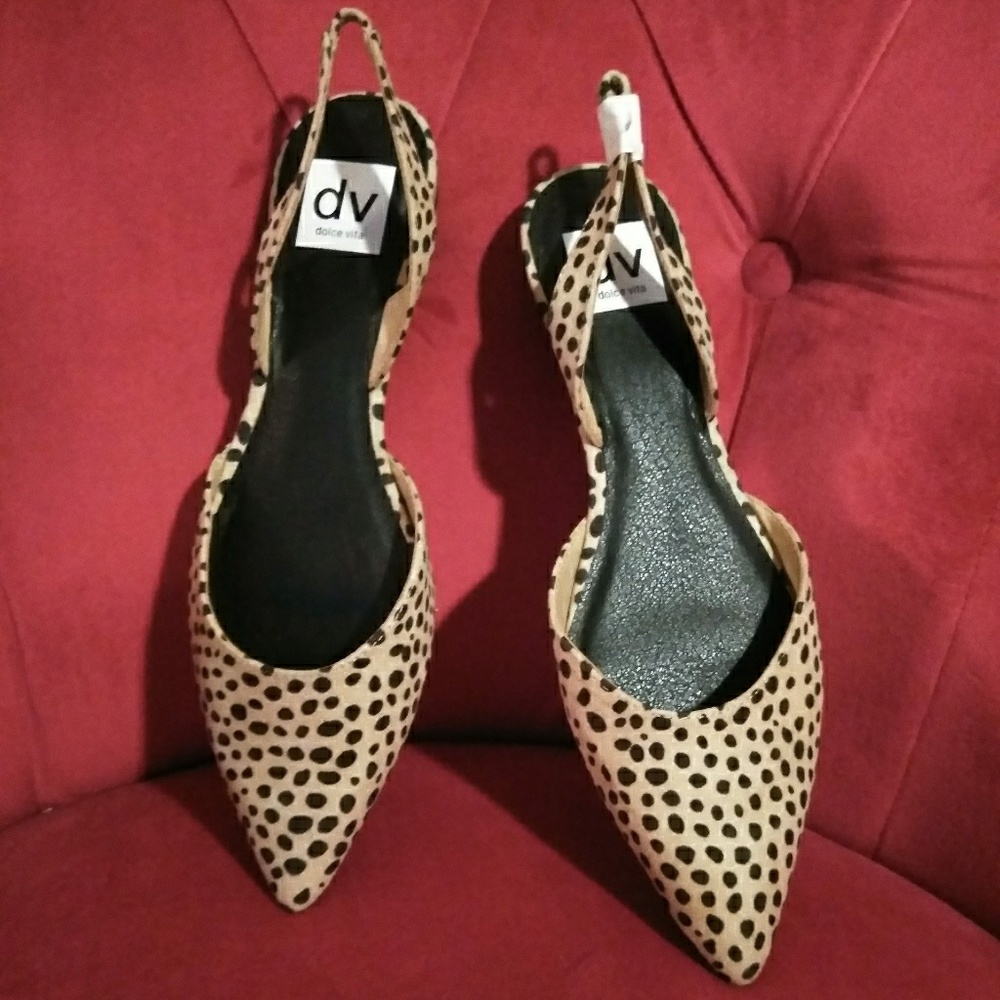 Dolce Vita pointy toe sling back flats
